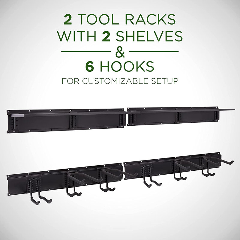 Latitude Run® Aleksey Tool Storage Rack with Wall Shelf | Wayfair